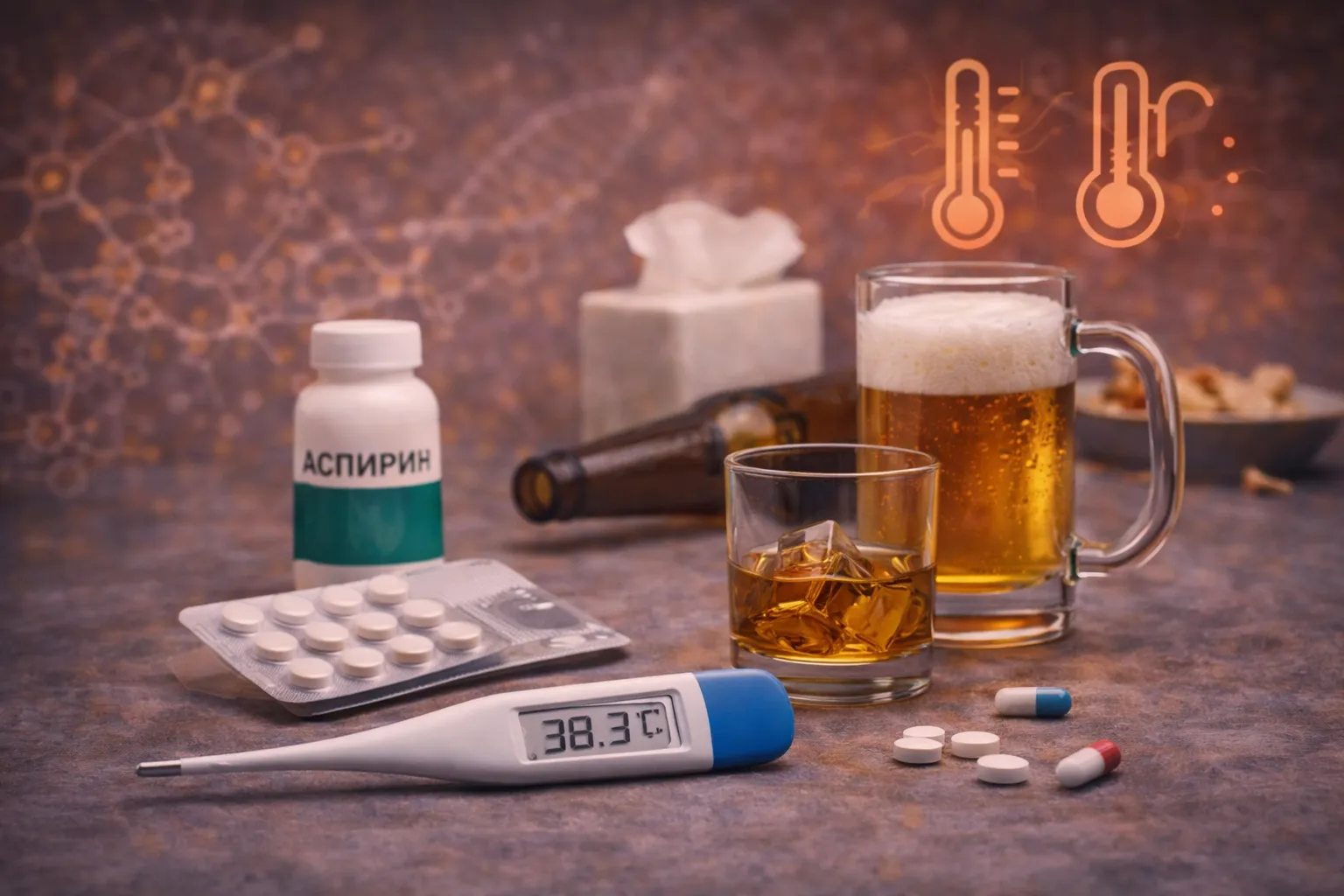 Температура при похмелье